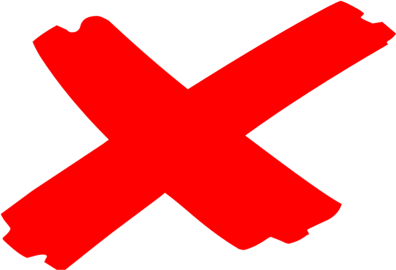 Cross Delete Remove Cancel Abort Red Rejec - Red X Clipart (500x340), Png Download