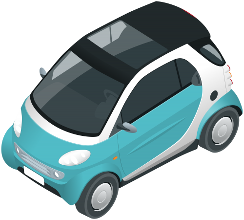 Mini Car Png Clip Art - Mini Cars From Top View In Png (500x450), Png Download