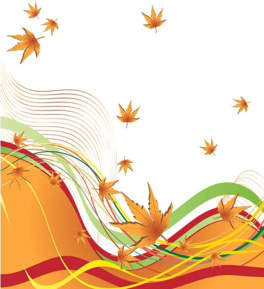Autumn Decorative Border Png Clipart Image - Decorative Transparent Border Clipart (526x600), Png Download