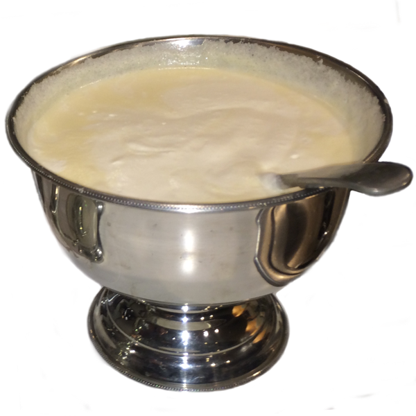 Eggnog Recipe In A Bowl - Bowl Of Eggnog (600x600), Png Download