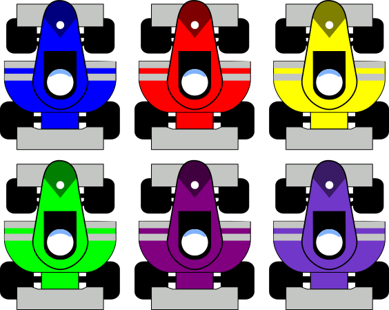 Preview - Top Down Race Car (564x449), Png Download