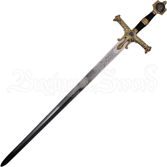 Black King Solomon Sword - Wuu Jau K-4914-rd King Solomon Sword, 48" (550x550), Png Download