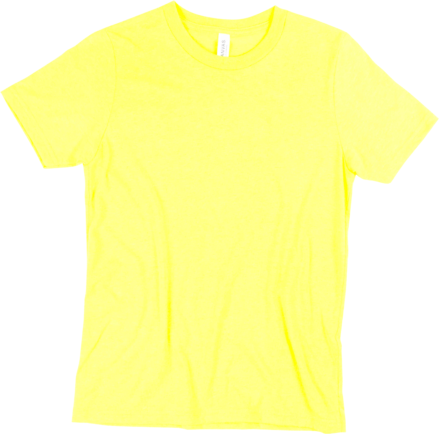 Neon Yellow - Bella Canvas 3001y Yellow (1808x2048), Png Download