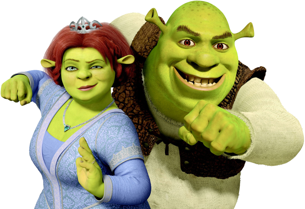 Shrek And Fiona Png Image Purepng Free Transpa Cc0 - Shrek And Fiona (1024x683), Png Download