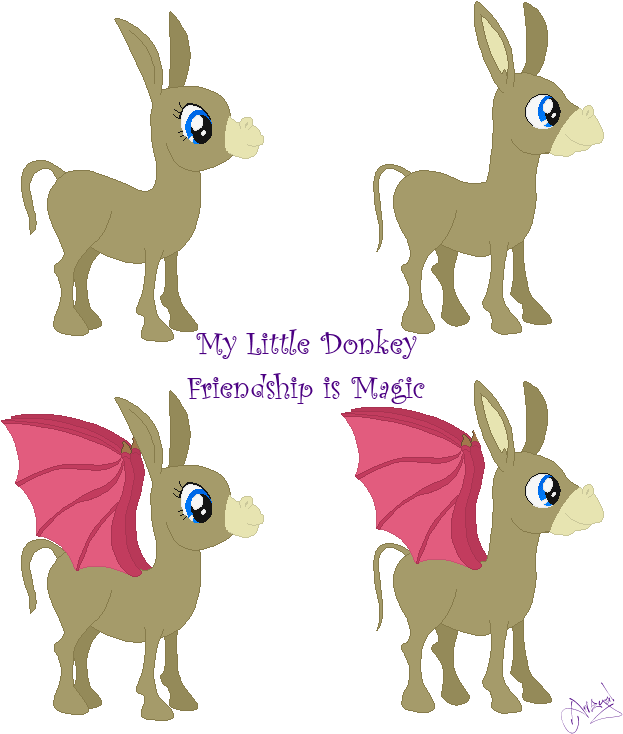 Mule Clipart Shrek Character - Donkey My Little Pony (674x759), Png Download