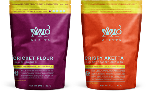 Aketta Cricket Protein Products - Aketta Crickets (513x308), Png Download