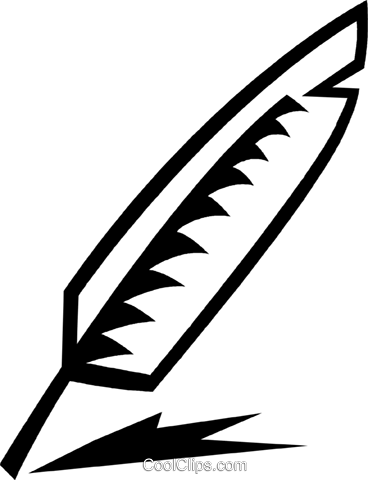 Feather Pen Royalty Free Vector Clip Art Illustration - Clip Art (368x480), Png Download