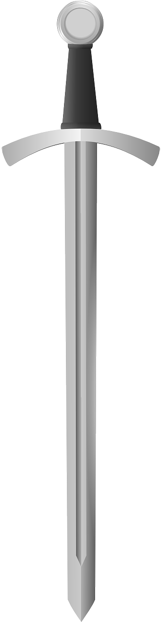 Classic Medieval Sword - Illustration (566x800), Png Download