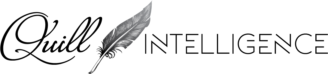 Quill Intelligence - Calligraphy (1200x400), Png Download