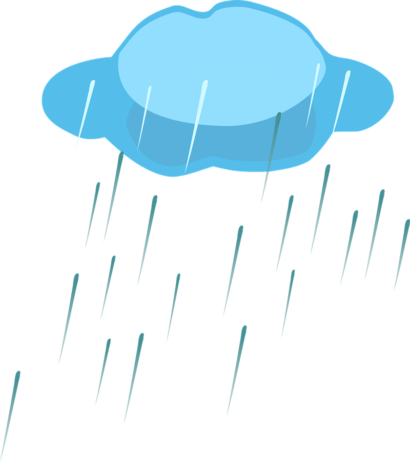 Free To Use Rain - Raining Clipart (800x900), Png Download