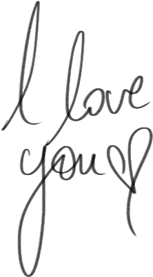 I Love You Tumblr Png Vector Black And White Download - Love U We Heart (500x700), Png Download