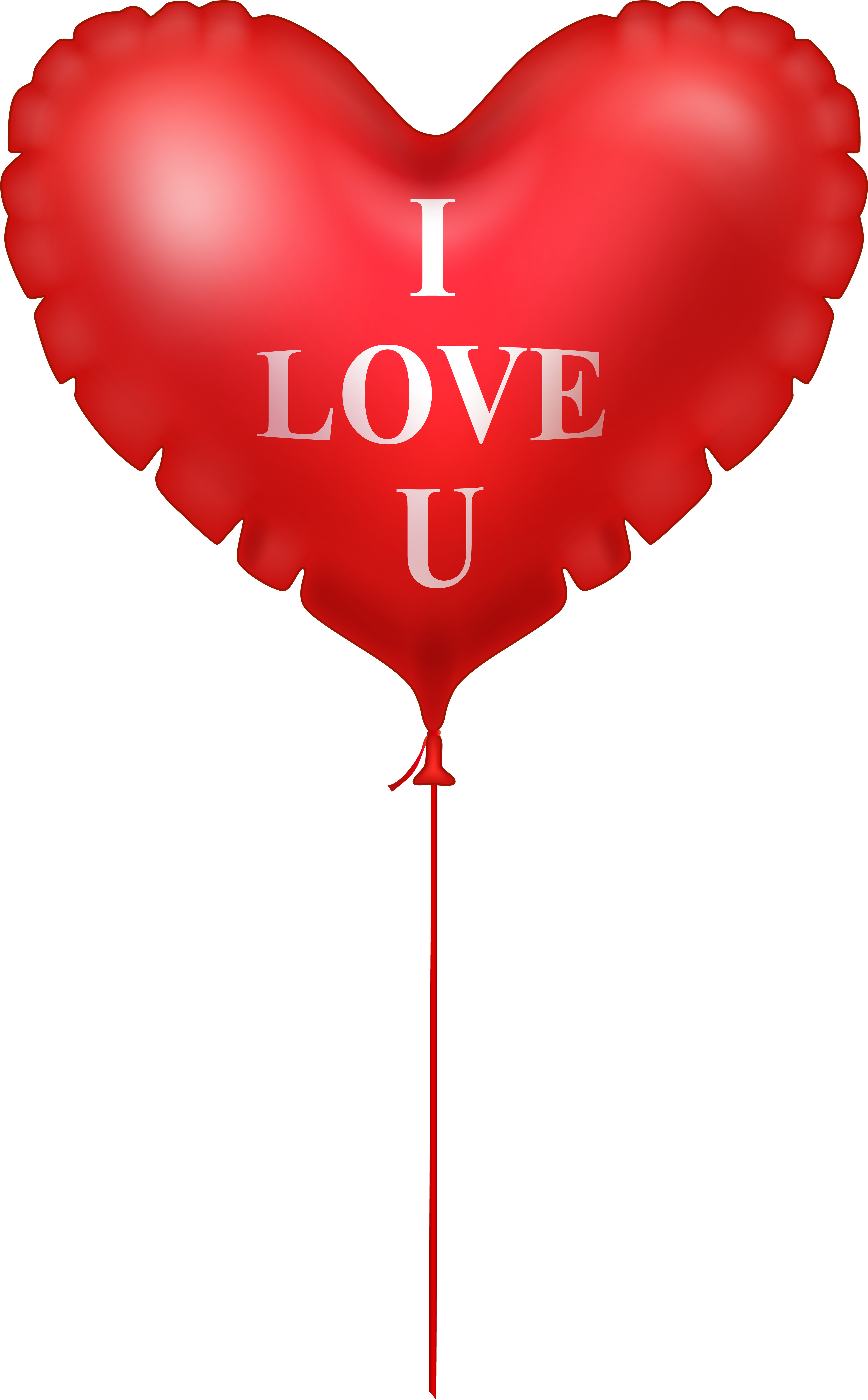 Love You Balloons Png (4987x8000), Png Download