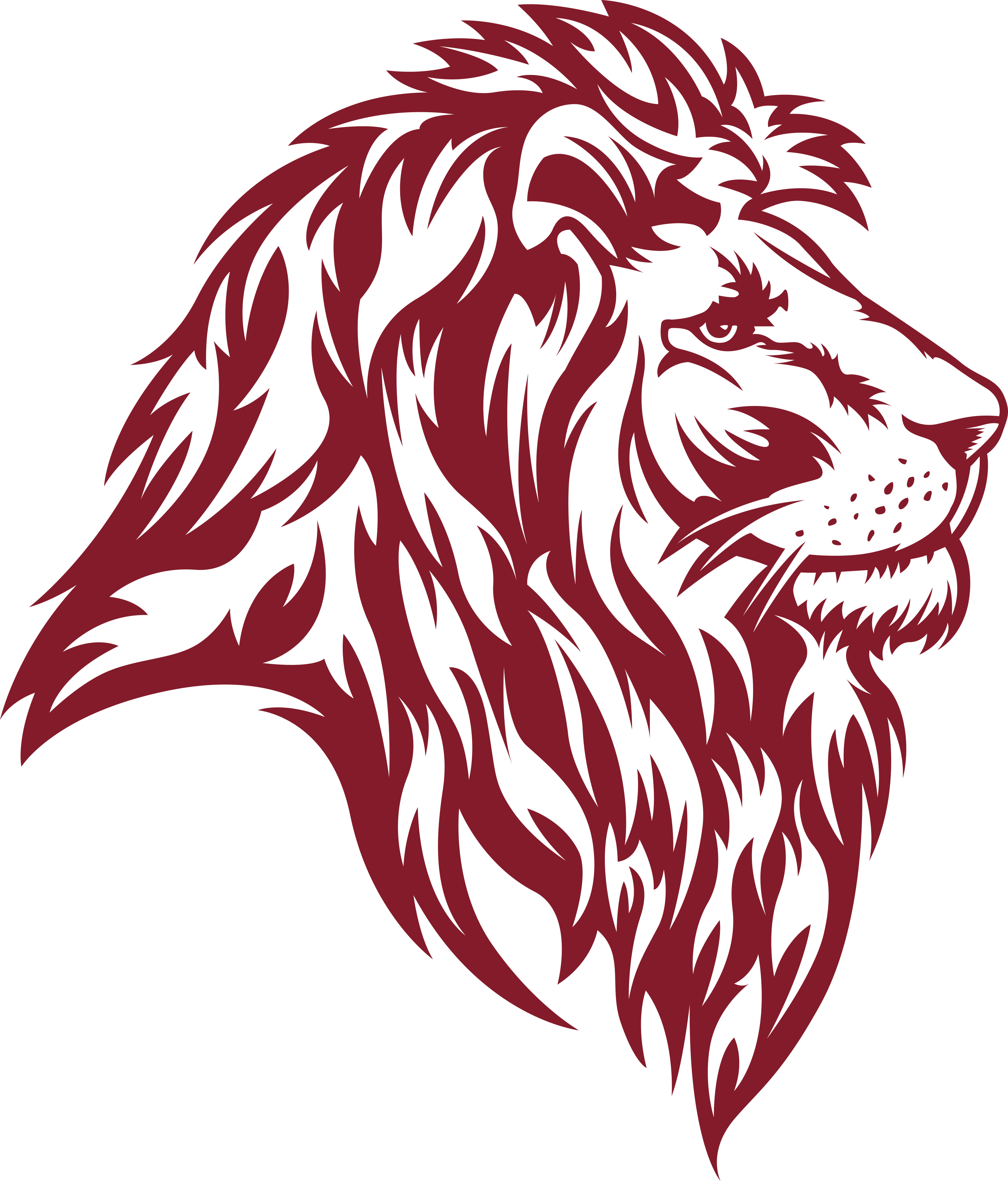 Lion Head Png Logo (3000x3515), Png Download