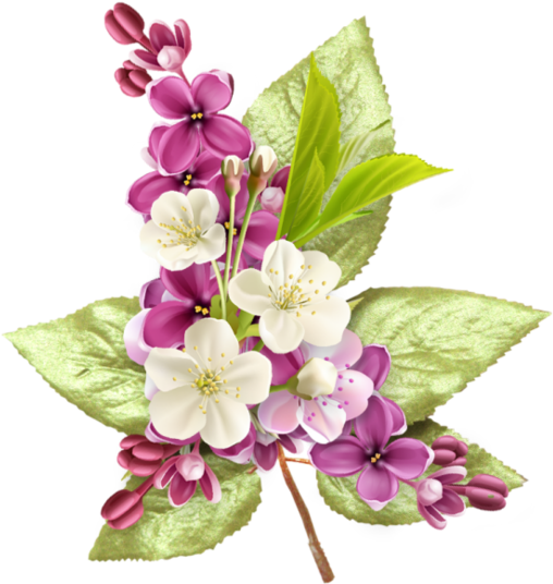 Vintage Flowers - Tiefrosa Blumen Auf Tiefrosa Mit Goldpolka-punkt Kissen (600x600), Png Download