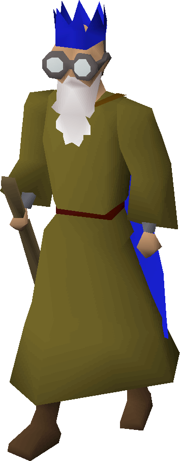 Wise Old Man - Wise Old Man Osrs (354x905), Png Download