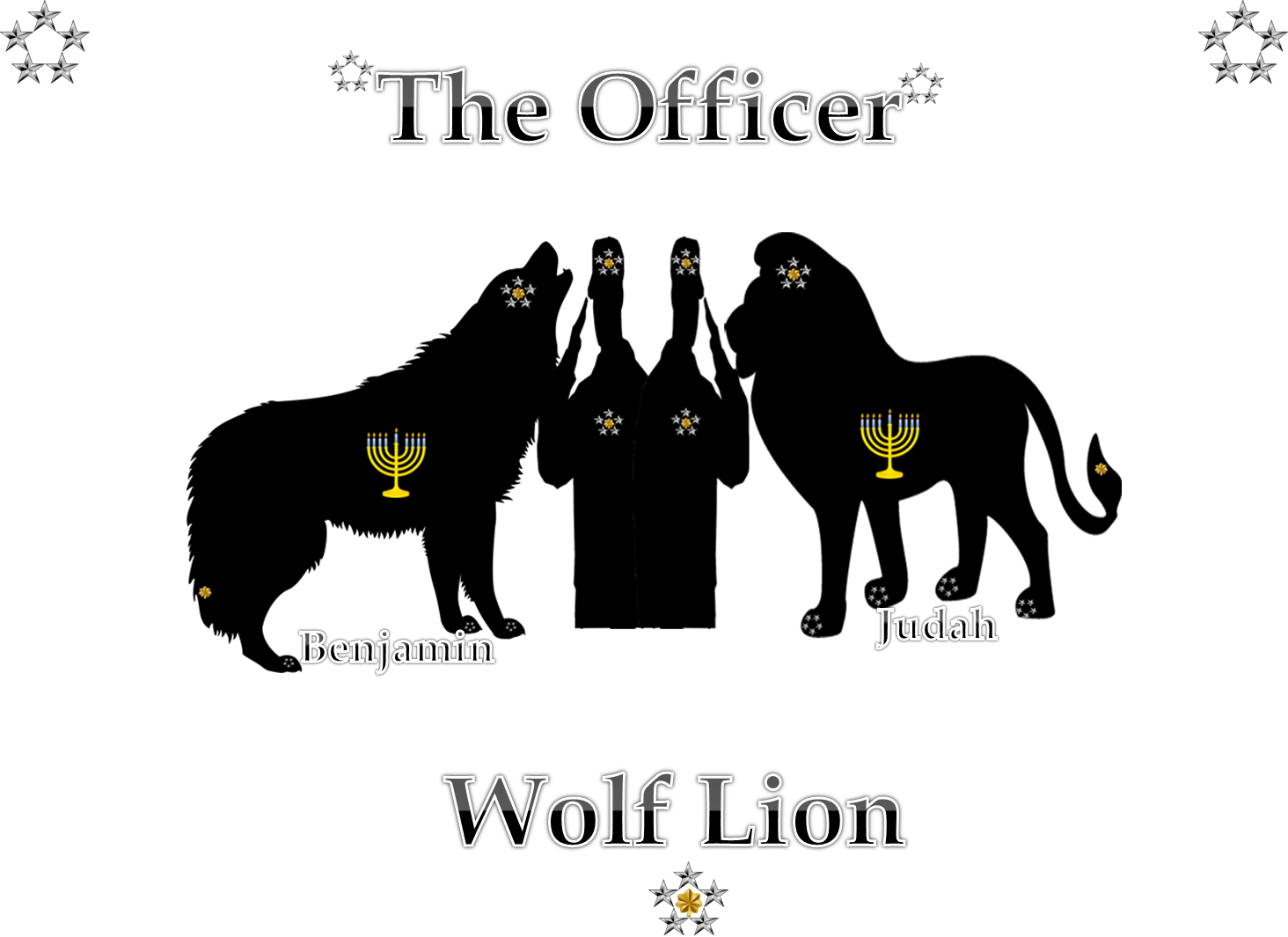 Officer Wolf Lion - Wolf Shape Vinyl Decal Outdoor Weatherproof Select (1464x1065), Png Download