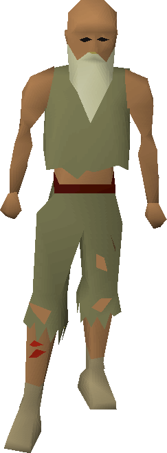 Weird Old Man - Old School Runescape Old Man (243x656), Png Download
