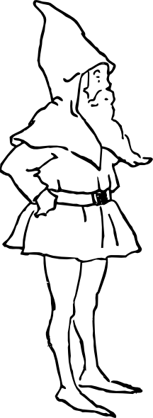 How To Set Use Old Man Grey Beard Svg Vector (216x590), Png Download