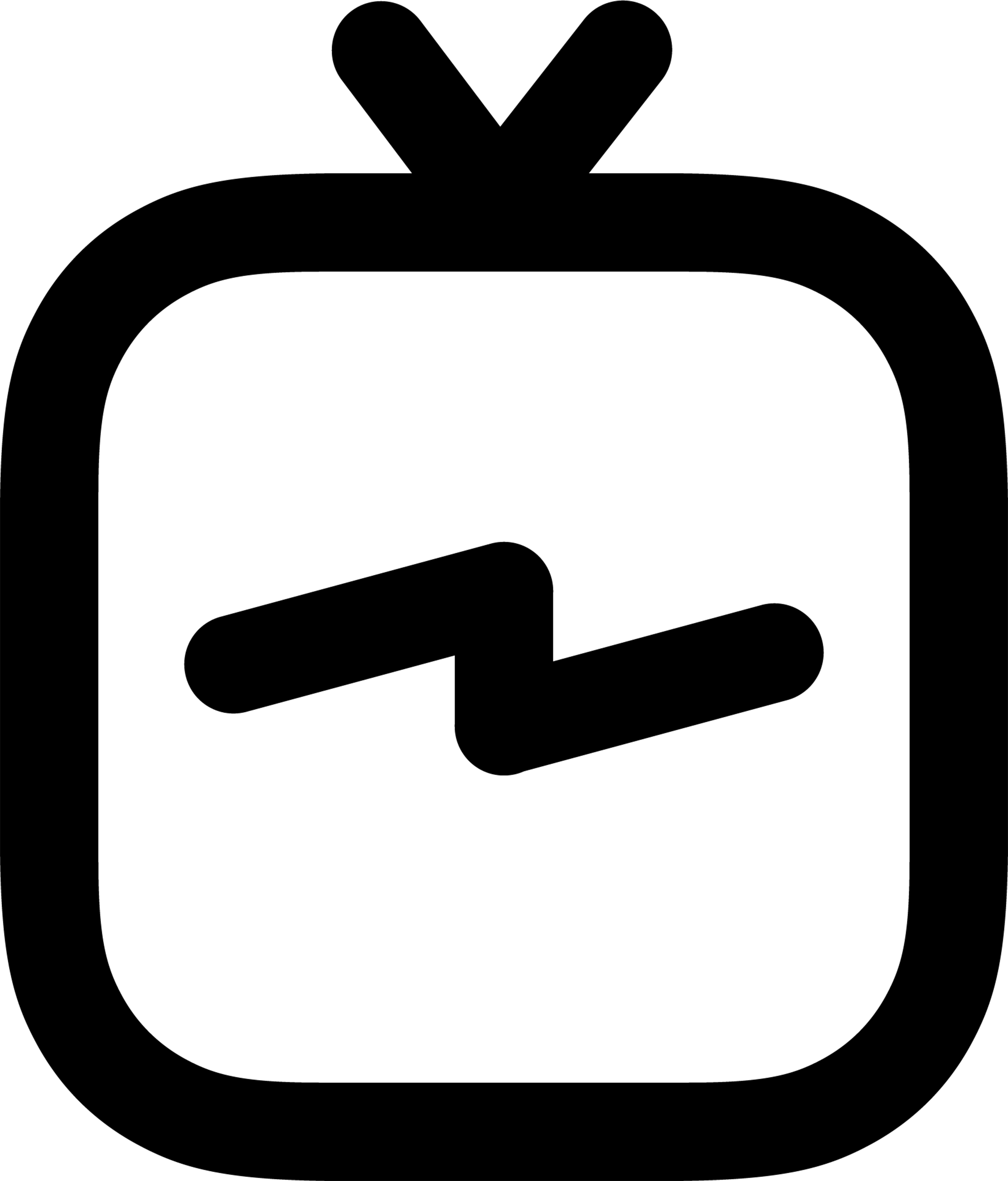 Igtv Logo Black - Igtv Logo (2048x2400), Png Download