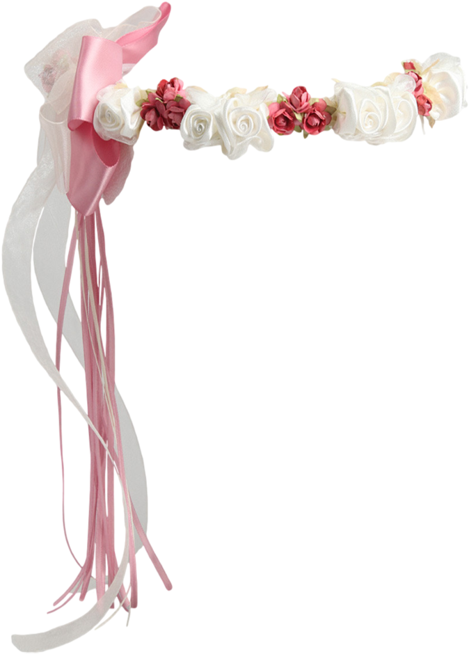 Dusty Rose Silk & Satin Floral Crown Wreath Girls - Flower Crown Wreath Transparent (745x1024), Png Download