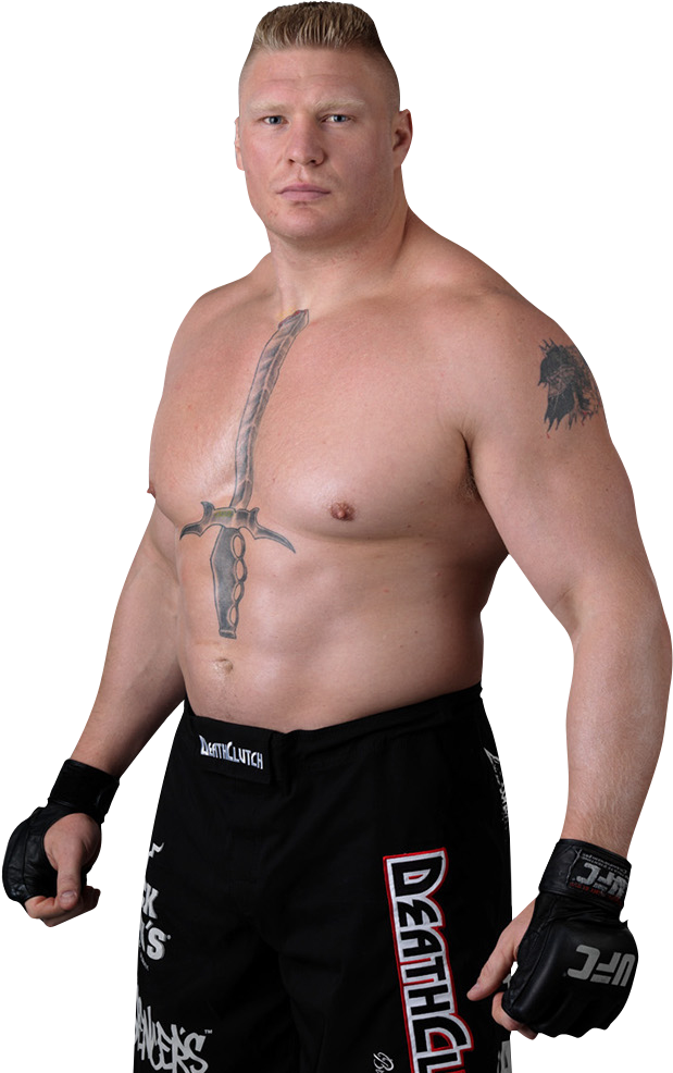 Brock Lesnar Png Picture - Jake Rosholt Ufc (619x986), Png Download