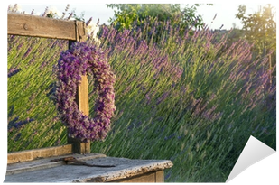 Wianek Lawendowy Na Drzwi (400x400), Png Download