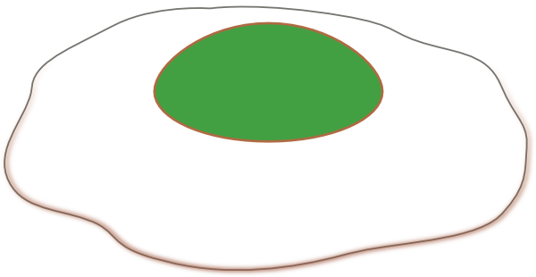 Ham Clipart Outline - Green Egg Dr Seuss (600x310), Png Download