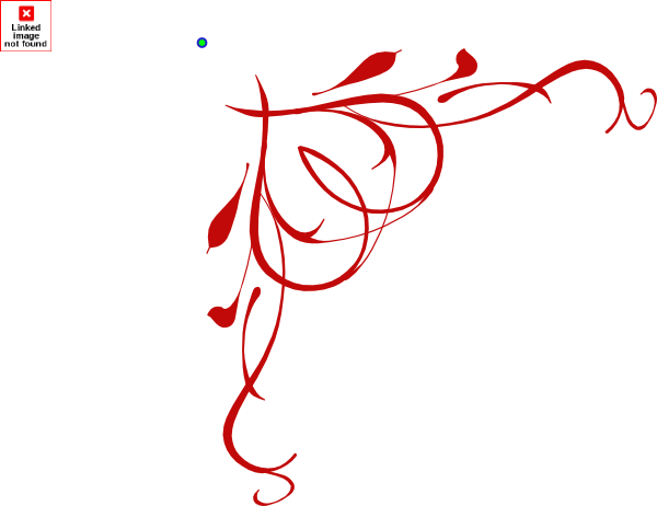 How To Set Use Dark Red Heart Scroll Border Clipart (600x462), Png Download