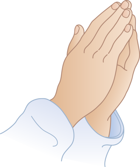 Prayer Hands Clip Art - Cartoon (461x550), Png Download