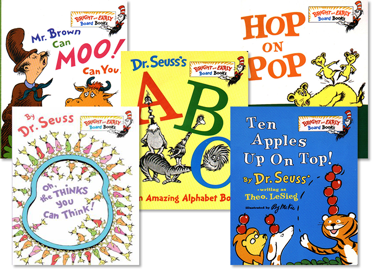 Dr Seuss Books (751x543), Png Download