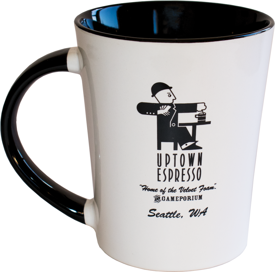 12 Ounce Ceramic Coffee Mug - Uptown Espresso (1001x1001), Png Download