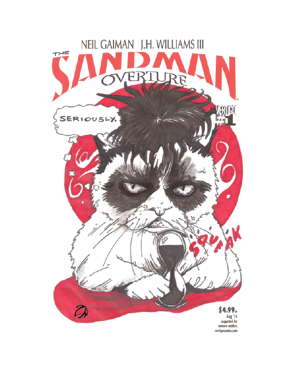 Sandman Print-web - Poster (865x865), Png Download