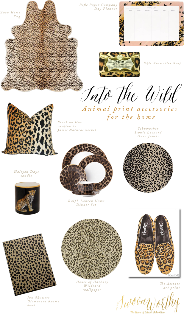 Leopard Print Accessories For Home - Ralph Lauren Hutchinson 5 Piece Place Setting (650x1090), Png Download