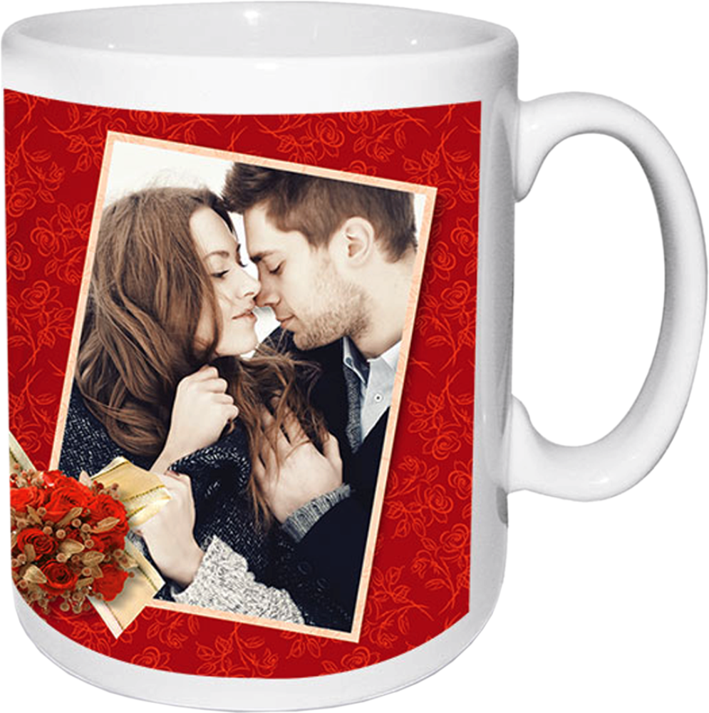 White Mug - Unique Engagement Photo Idea (995x1000), Png Download