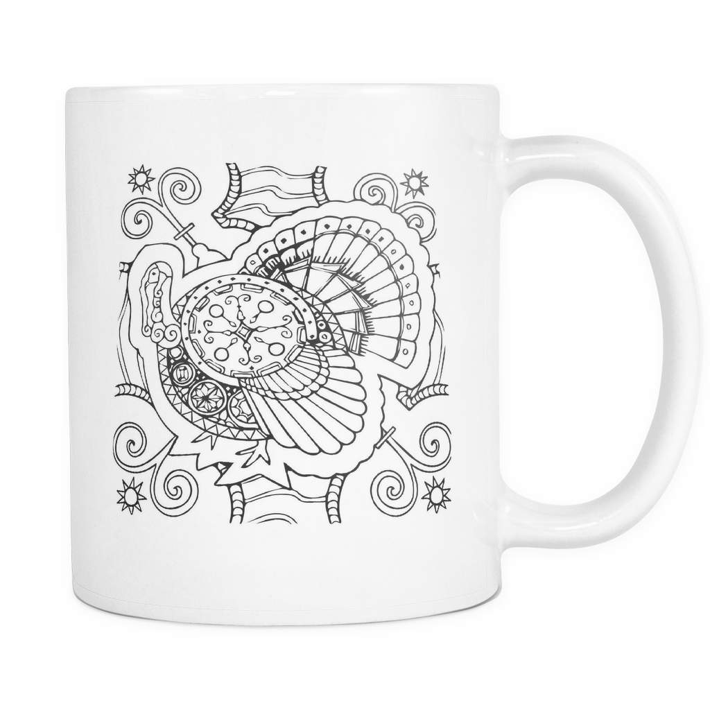 Adult Coloring Mugs - Color Joy Coloring Coffee Mug (1024x1024), Png Download