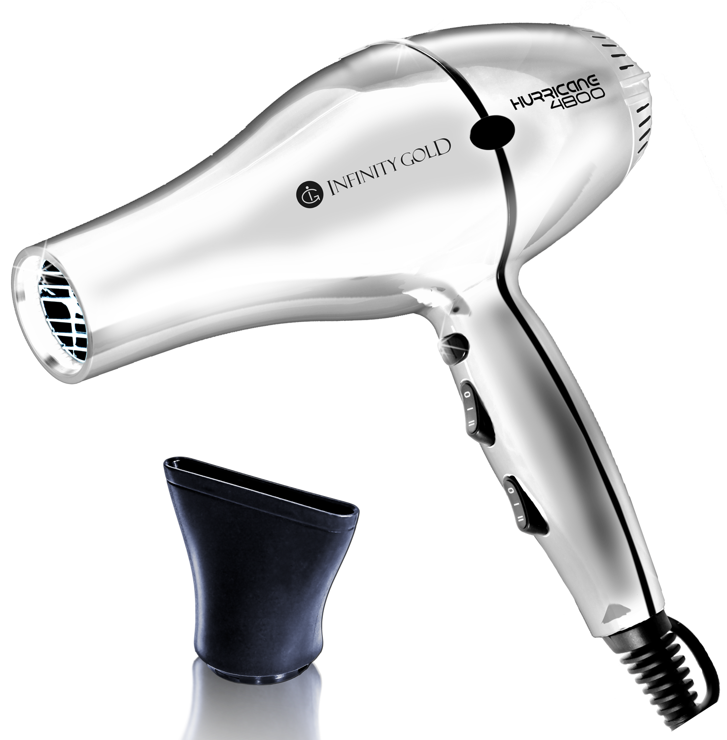 Infinity Gold Blow Dryer Ceramic Tourmaline With 1 - Infinity Gold Blow Dryer (1500x1500), Png Download