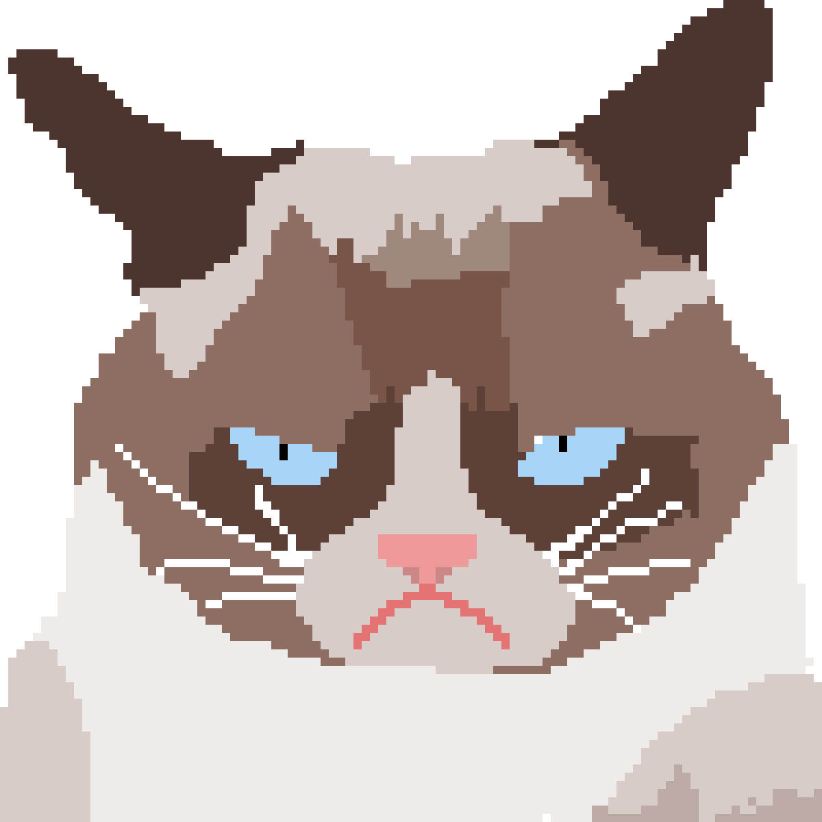 Grumpy Cat - Domestic Short-haired Cat (1200x1200), Png Download