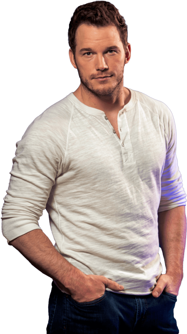 Chris Pratt White Tshirt - Imágenes Del Actor Chris Pratt (730x1095), Png Download