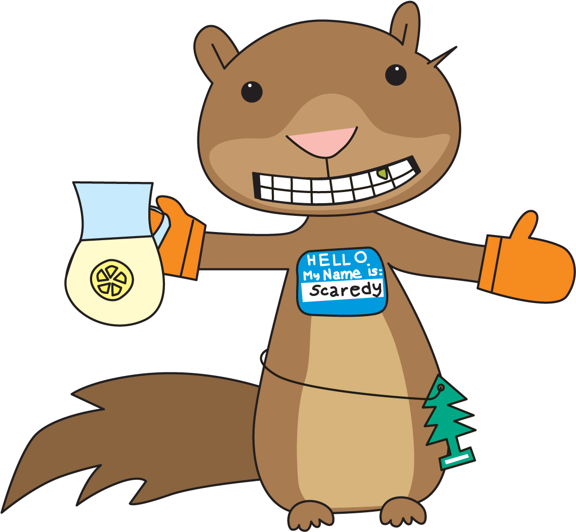 Scaredy Squirrel Clipart - Scaredy Squirrel Transparent Background (1256x1167), Png Download