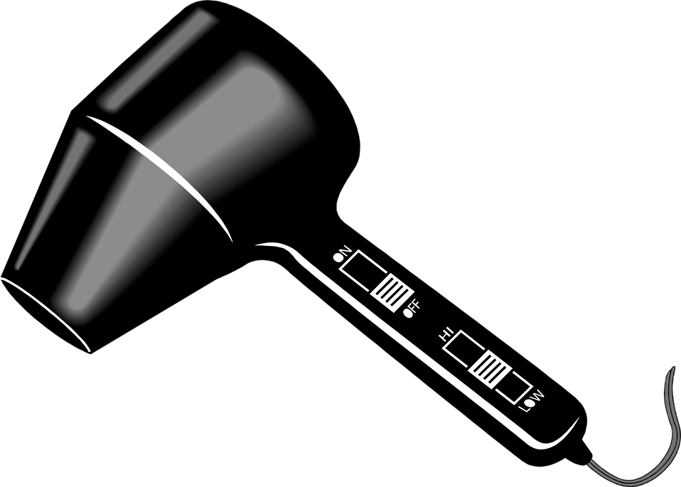 Hair Dryer - Hair Dryer Transparent Background (958x685), Png Download