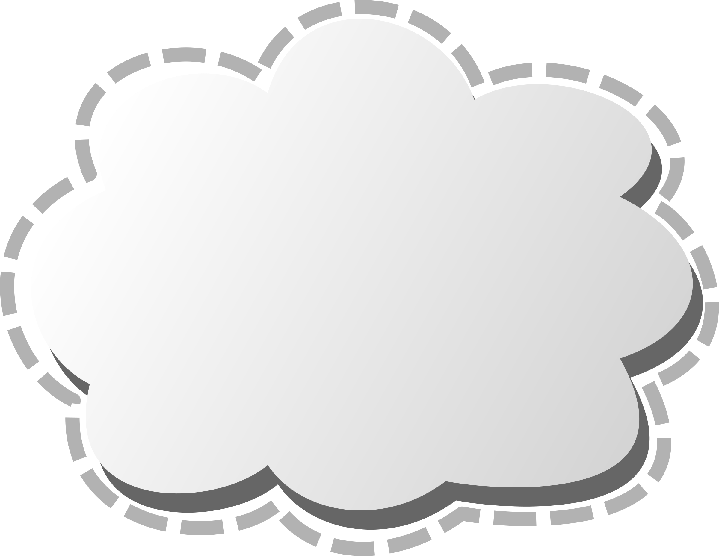 Big Image - Nube Punteada Png (2400x1857), Png Download