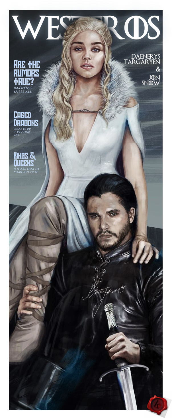 Westros Magazine - Daenerys Targaryen (656x1476), Png Download