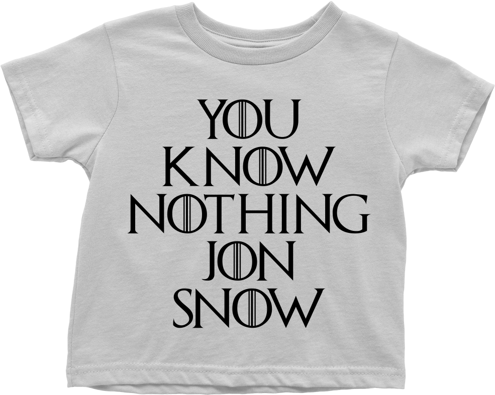 You Know Nothing Jon Snow - Motörhead T Shirt Grey (1000x1000), Png Download