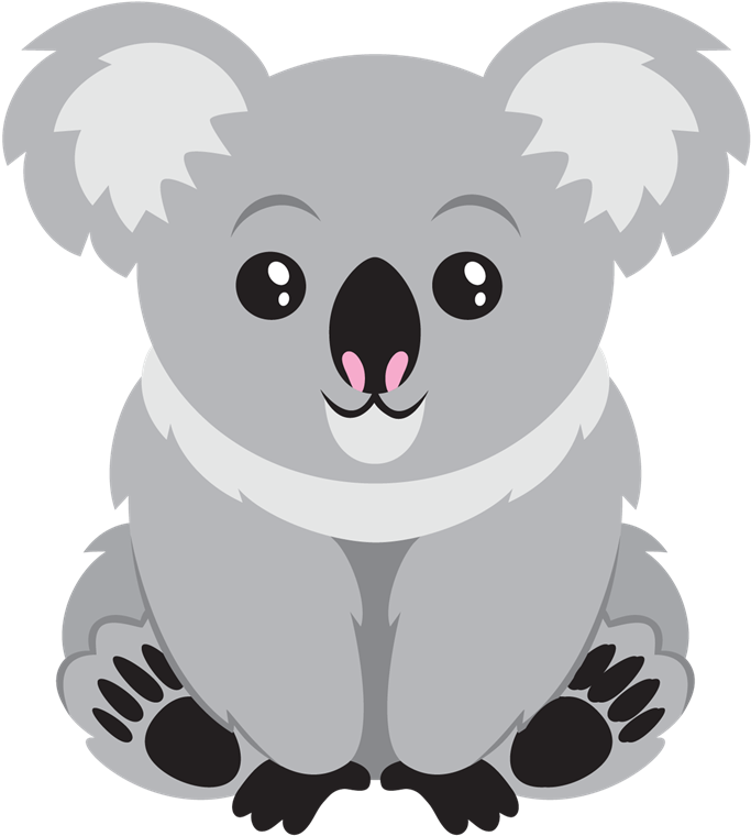 Koala Clipart Png - Cafepress Cute Koala Bear Tile Coaster (800x800), Png Download