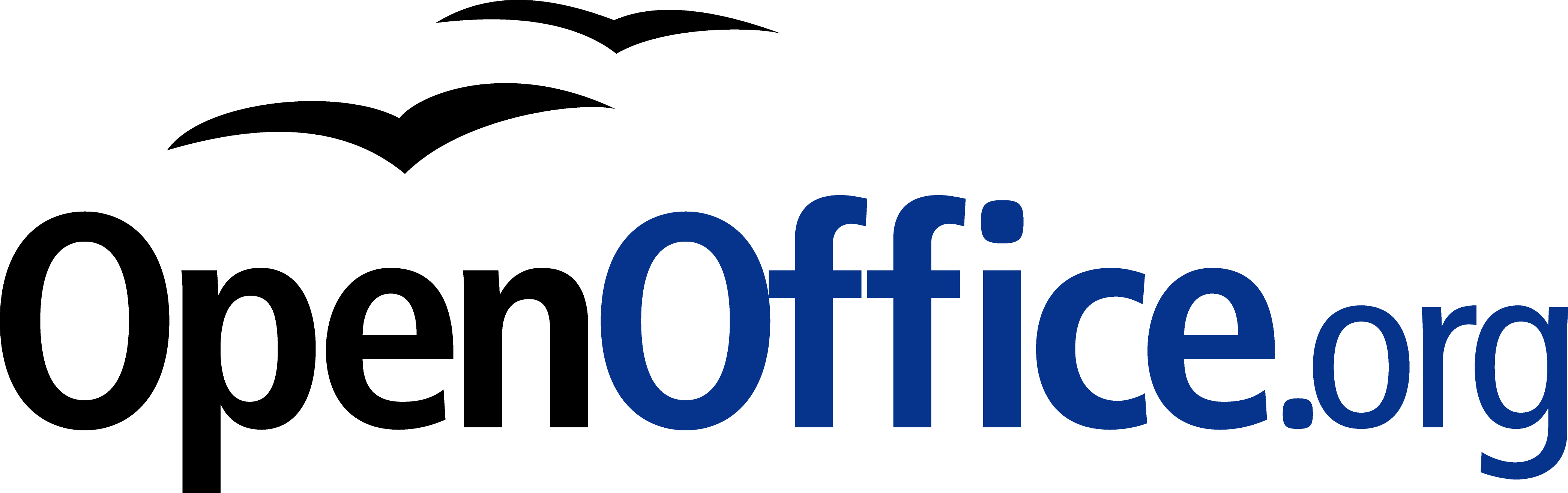 Openoffice Logo Transparent Png Sticker - Open Office Logo Png (2090x657), Png Download