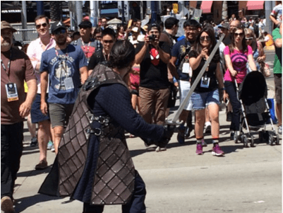 Jon Snow Picture - Crowd (500x300), Png Download