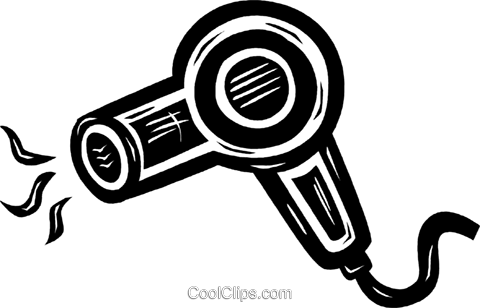 Hair Dryer Royalty Free Vector Clip Art Illustration - Imagens De Secador Em Png (480x308), Png Download