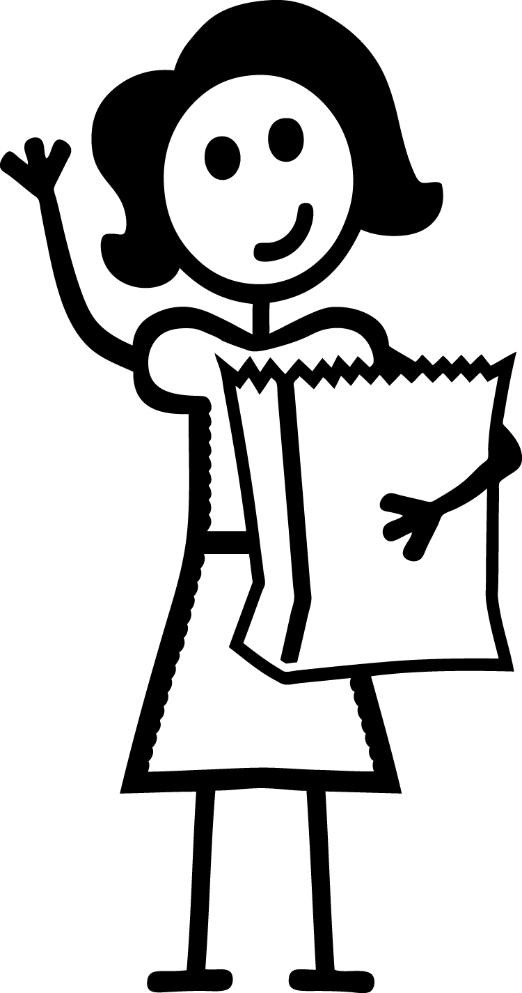 Mommy Clipart Stick Figure - Family Car Stickers Mom (750x1425), Png Download
