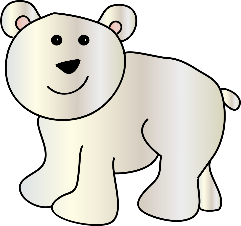 Polar Bear Face Clipart - Polar Bear Clipart Png (954x895), Png Download