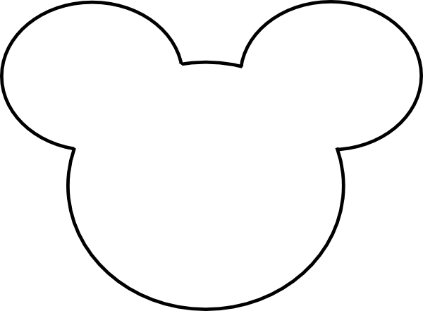 Mickey Mouse Outline Clip Art White Mickey Head Png Full Size Png Download Seekpng